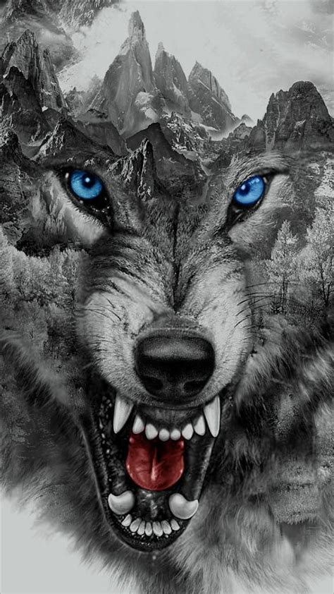 Angry Wolf Face Wallpapers - Top Free Angry Wolf Face Backgrounds - WallpaperAccess