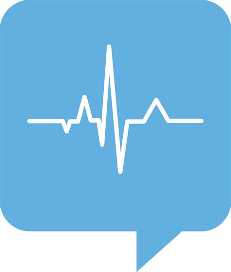 Clipart - ECG Logo for Health.SE. No background. White trace