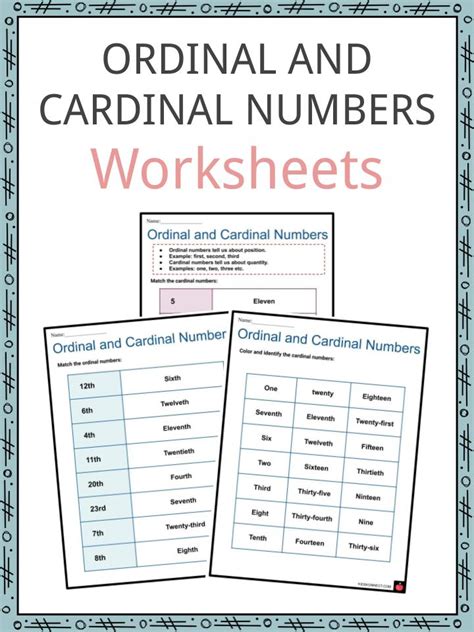 English Worksheets: Cardinal Numbers And Ordinal Numbers 743