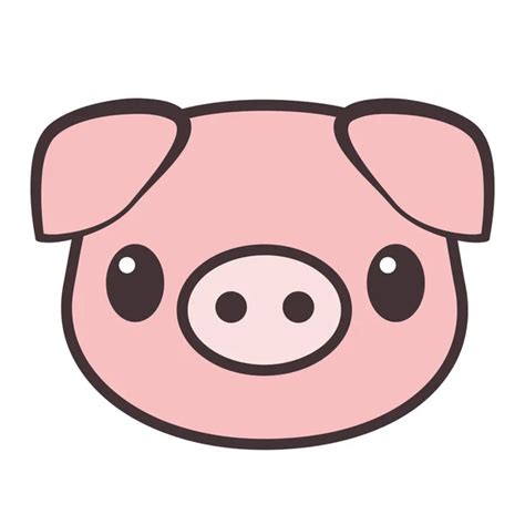 Cute Pig Vector — Stock Vector © leremy #4559259