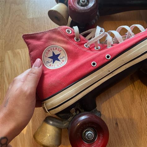 Red Converse All Star skates. These are normal... - Depop