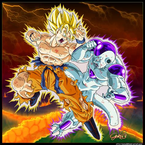 Goku VS Frieza Part 5/5 by Legendary8559 on DeviantArt