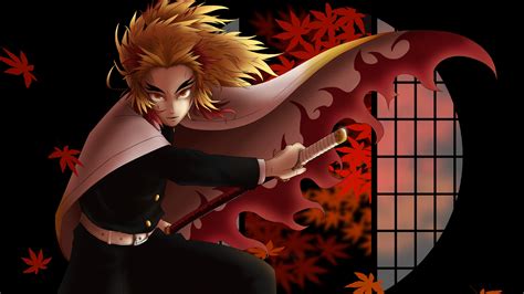 demonslayer5survivorslov9: Demon Slayer Wallpaper 4K Rengoku / Demon Slayer Red Eyes Kyojuro ...