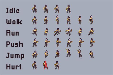 Free 3 Character Sprite Sheets Pixel Art - CraftPix.net