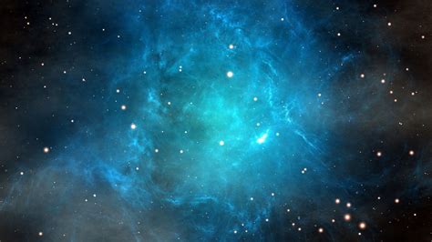 Teal Nebula Wallpaper