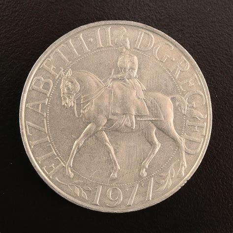 1977 25 Pence Queen Elizabeth II Silver Jubilee Commemorative Coin | EBTH