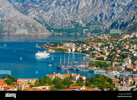 Kotor, Bay of Kotor, UNESCO World Heritage Site, Montenegro Stock Photo, Royalty Free Image ...