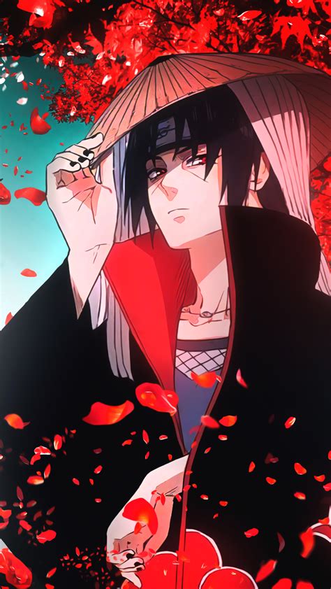 Download Akatsuki (Naruto) Itachi Uchiha Anime Naruto Phone Wallpaper - Mobile Abyss