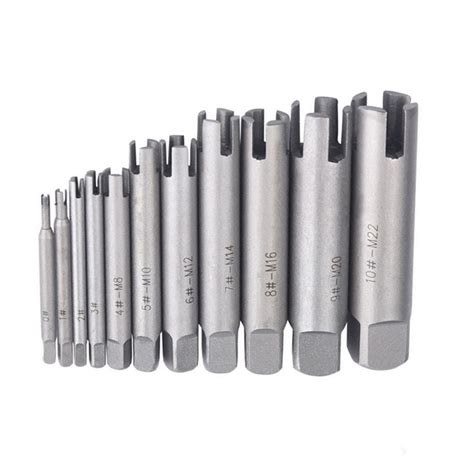 10x Broken Tap Extractor Removal Tool Kit Screw Bolt Remover M4-M22 3/4 Claw New | eBay