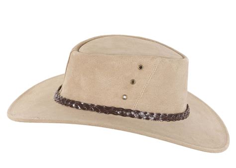 Beige Australian Leather Bush Outback Jacaru Hat Online in Australia | Hats From OZ