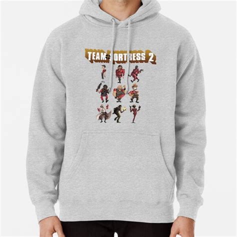 "Team Fortress 2 - All Characters / Classes with TF2 Logo" Pullover ...