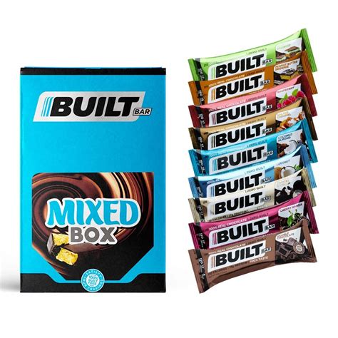 Amazon.com : Built Bar 18 Bar Variety Pack Protein and Energy Bars ...