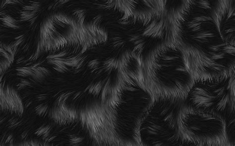 Download wallpapers black fur texture, macro, animal fur, brown black fur, black fur backgrounds ...