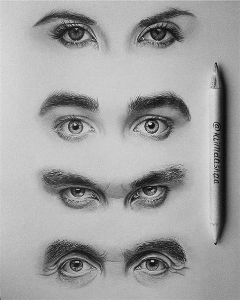 Realistic Eyes Drawing By Klimdashaa - Full Image