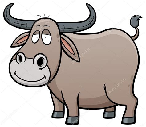 Cartoon Buffalo character — Stock Vector © sararoom #88356520