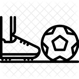 Football Kick Icon - Download in Line Style