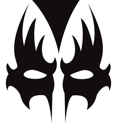 #Kiss #GeneSimmons #Minimalist #Vector #Illustration | Maquillaje de kiss, Rock dibujos, Fotos ...