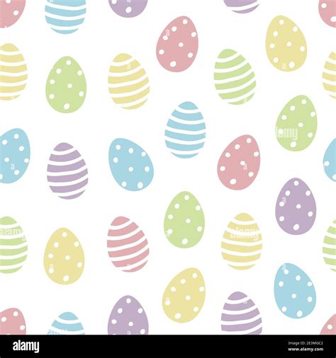 Easter egg seamless pattern vector background with cute colourful ...