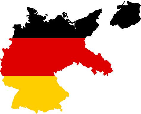 Germany Flag Map - ClipArt Best