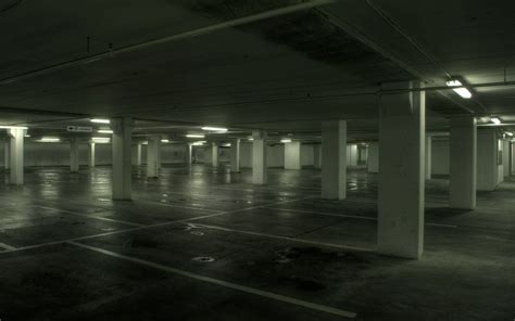 another recurring nightmare setting: abandoned parking garages at night ...