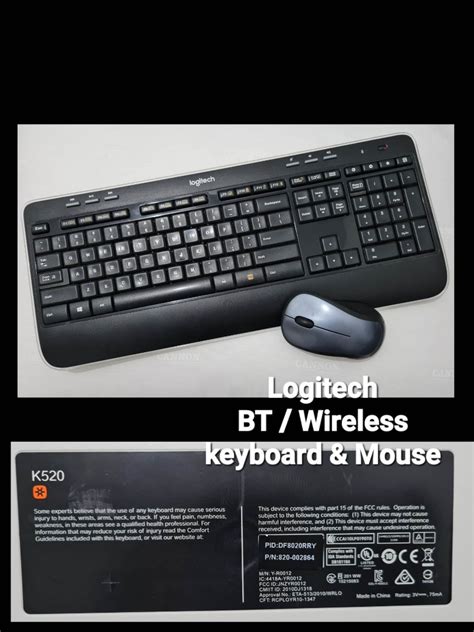 Logitech MK520 Wireless Keyboard and Mouse Combo, Computers & Tech, Parts & Accessories ...