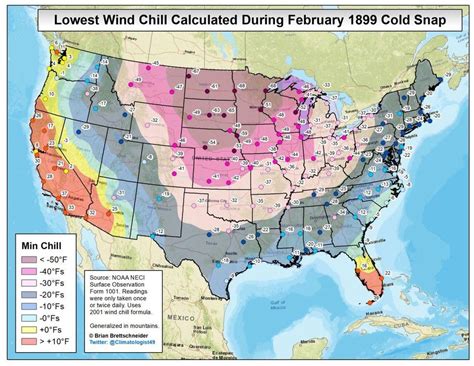 Forbes: Newly reconstructed 1899 wind chill map during Great Cold Outbreak | Climate and ...