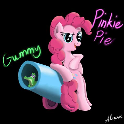 Pinkie Pie and Gummy by Alorpax on DeviantArt