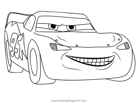 Cars Disney 3 Coloring Page for Kids - Free Cars Printable Coloring Pages Online for Kids ...