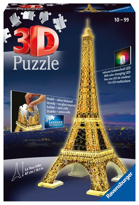 3D Puzzle Night Edition 216 τεμ. Πύργος του Άιφελ