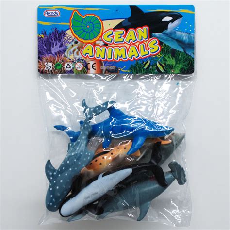 Shark and Whale Ocean Animals Toys - Kids Beach Party Favor - California Seashell Company