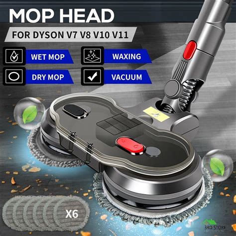 Electric Motorised Mop for Dyson V7 V8 V10 V11 Cordless Vacuum Cleaners