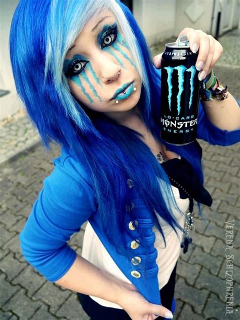 Monster and Scene Hair | Haarfarbe blau, Haarfarben, Haare