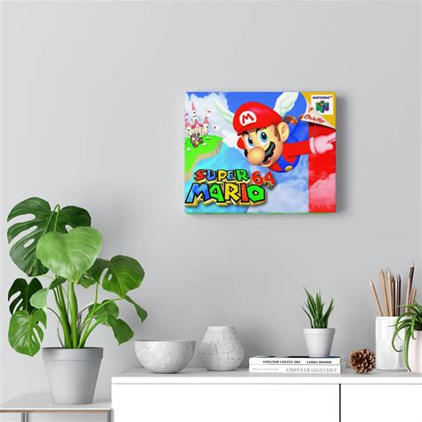 Super Mario 64 Wall Box Art Replica Canvas - Etsy