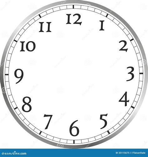 Watch face stock illustration. Illustration of numerals - 35115675