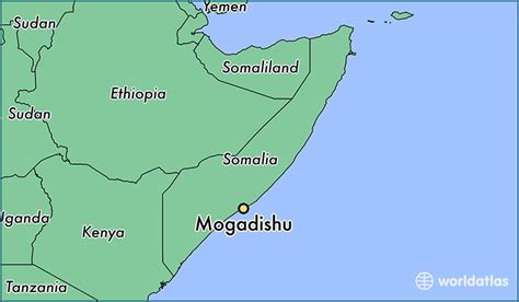 Where is Mogadishu, Somalia? / Mogadishu, Banaadir Map - WorldAtlas.com