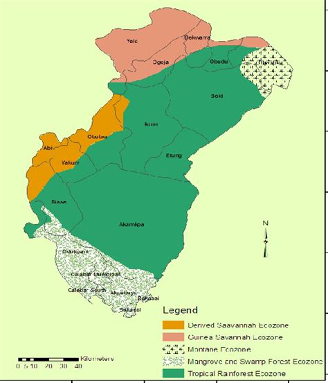 Map of Cross River State showing the study area. | Download Scientific Diagram