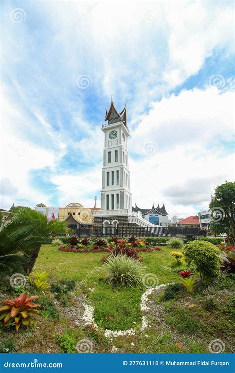 Jam Gadang Clock Tower With Bubble Editorial Image | CartoonDealer.com #107639600