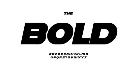 Bold sport alphabet, fat italic letters, big fat font for concise logo ...