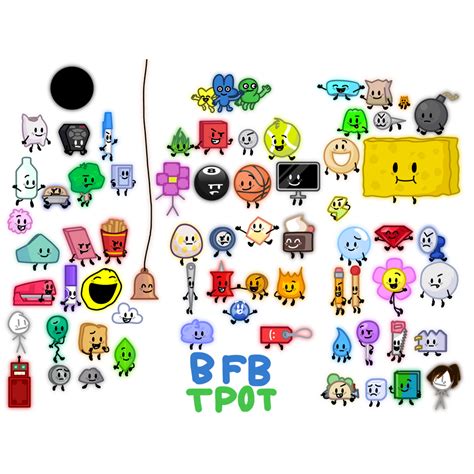 BFB/TPOT contestants and their hosts by RoyaleMarble363 on DeviantArt