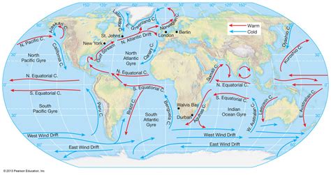 Chapter 5 Ocean Currents Diagram | Quizlet