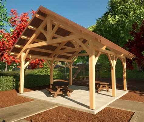 20×20 Pavilion Plan - Timber Frame HQ