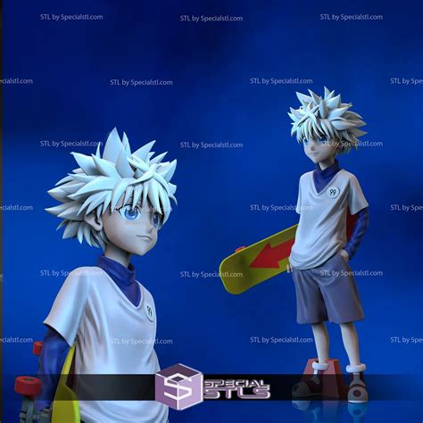 Killua with Skateboard | SpecialSTL