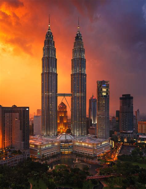 Petronas Twin Towers At Sunset • Travel Photography Malaysia