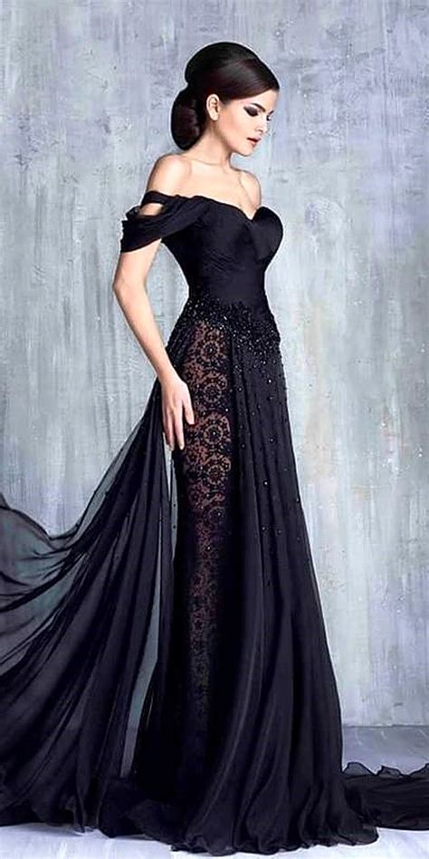 Black Wedding Dresses That Will Strike Your Fancy | Black wedding gowns ...