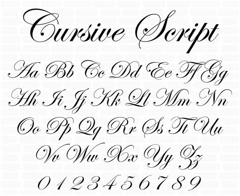 Cursive Font Otf Cursive Font Svg Cursive Alphabet Cursive Letters Calligraphy Font Script Font ...