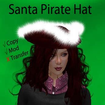 Second Life Marketplace - ~WC~ Santa Pirate Hat