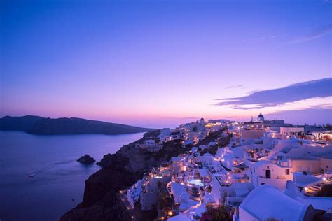 Santorini Sunset Wallpaper