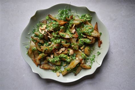 Roasted Jerusalem Artichoke & Rocket Pesto – Bettina's Kitchen