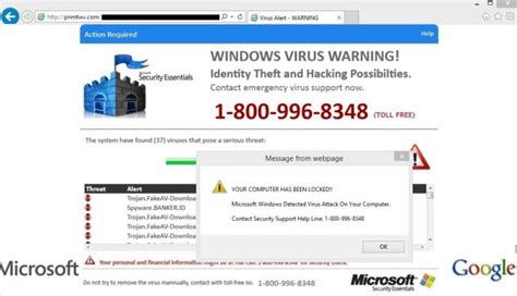 Remove "Virus Alert - WARNING" Fake Alerts (Microsoft Support Scam)