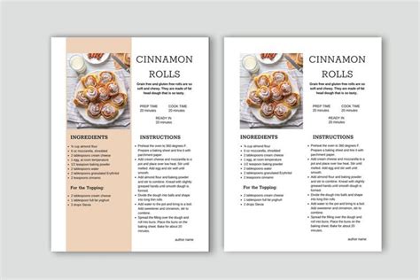 Editable recipe template (1153286)